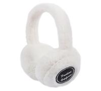 SHERCHPRY Wireless Earmuffs Plush Wireless Headphone Ear Muffs for Women | White Winter-ready Design, Connects to Smartphone, Hands-free Calls, Comfortable Feel, Minimalist Stylish Look