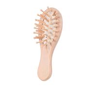 SHERCHPRY Wooden Cushion Hair Brush with Airbag Scalp Massage Comb Mini Paddle Brush 12x4x3cm Portable for Home and Hotel Use