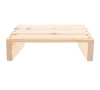 SHERCHPRY Wooden Office Desk Footrest Stool Tilted Foot Rest Under Desk Leg Supporter 30x20x11-6cm Solid Wood Footrest for Home and Office Use