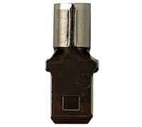 Sherco-Auto 100 Pcs High Temperature Non-Insulated Male Spade Connectors - 12-10 Gauge Quick Disconnect .250 Tab - Wire Splice Connectors for Strong Crimps in Electrical Wire Terminals - Made in USA