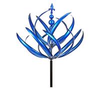 Sherem Lucky Flower Wind Spinner, Spin Girl Wind Spinners Outdoor, Yard Art Outdoor and Garden, Outdoor Decorations for Yard, Kinetic Wind Sculptures, Metal Garden Wind Spinners,Wind Rotator (C)