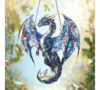 Sheremart Dragonglint,The Sun Catcher That Lights up Your Window and Your Spirit,Fantasy Dragon Suncatcher,2d Acrylic Window Hanging Decor,Halloween Mystery Drago-n Sun Catch-er (04#)