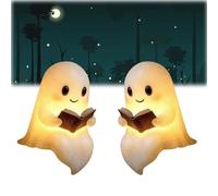 Sheremart Glowspirit, 6/9in-Meet The Ghost That Glows with Love, A Lamp That Warms More Than a Room, 3D Led Halloween Night Light, No Cables Needed, Place Anywhere (2pcs*6inches)