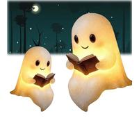 Sheremart Glowspirit, 6/9in-Meet The Ghost That Glows with Love, A Lamp That Warms More Than a Room, 3D Led Halloween Night Light, No Cables Needed, Place Anywhere (2pcs*Mix)