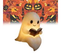 Sheremart Glowspirit, Cute Ghost Reading Book Lamp, Halloween Glow Spirit Night Light Book, 3D Warm Lighted Indoor Ghost Lamps, for Bedroom Study Room, Readers (1)