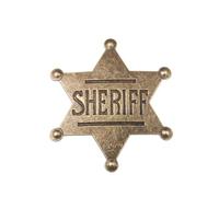 Sheriff Badge Lapel Pin - Western Cowboy Design