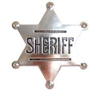 Sheriff Badges Police Badge Deputy Sheriff Badge Metal Sheriff Badge for Women and Adult Cowboy Party Decoration Badge, Western Cowboy Police Vest Badge Men Sheriff Badge, 4 UK, Metal, no gemstone