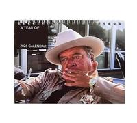 Sheriff Buford Inspired Wall Calendar 2026, 12 Months Buford Sheriff Theme Calendar, Funny Movie Theme Wall Planner, Hanging Planning Schedule for Home Living Room Office