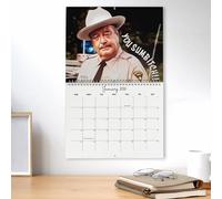 Sheriff Buford Inspired Wall Calendar 2026 28.5x21 Cm Paper The Badiit Theme Creative Character Calendar 160g Retro Humor Desk Vintage Planner Movie Theme Decorative Calendars For Men, Fans Home