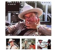 Sheriff Buford Wall Calendar, And The Bandit Wall Calendar, Retro Humor Desk Gift For Men, Fans & Home Office Decor