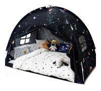 Sherilyn Full Bed Toddler Canopy Tent, Kids Indoor Canopy Privacy Space Sleeping Playhouse Blackout Bunk Bed Tents Full Size (Galaxy Tent) for Boys Girl Birthday House Gift