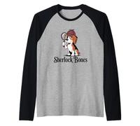 Sherlock Bones Raglan Baseball Tee