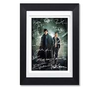 Sherlock Full Cast Signed Autograph Signature A4 Poster Photo Print Photograph Artwork Wall Art Picture Present Memorabilia Gift BBC Benedict Cumberbatch Martin Freeman (A4 Poster Only)