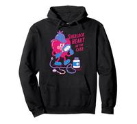 Sherlock Heart on the Case Cute Detective Heart Design Pullover Hoodie