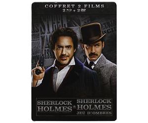 Sherlock Holmes 1 & 2 (Sherlock Holmes & Sherlock Holmes : Jeu d'ombres) - Coffret Combo Boitier Métal Blu-Ray + DVD
