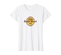 Sherlock Holmes 221B Baker Street British Detective Design Value Graphic T-Shirt
