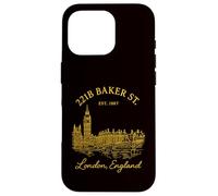Sherlock Holmes 221B Baker Street London Vintage Design Case for iPhone 16 Pro