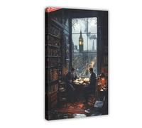 Sherlock Holmes And Dr. Watson Art Print Canvas Poster Wall Art Print Picture Paintings 08x12inch(20x30cm)