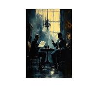 Sherlock Holmes And Dr. Watson, Canvas Poster Wall Art Print Picture Paintings 08x12inch(20x30cm)