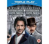 Sherlock Holmes and Sherlock Holmes: A Game of Shadows - 2 Film Collection [Blu-ray] [2009] [Region Free]