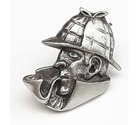 SHERLOCK HOLMES - Badge Hand Made From Solid Pewter In The UK