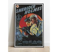 Sherlock Holmes Basil Rathbone Classic Movie : A Huge 36"x24" Poster Print Similar (Slightly Larger) to A1 Size : Vintage Retro Reproduction