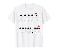 Sherlock Holmes Coded Stickman Merry Christmas T-Shirt