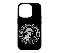 Sherlock Holmes Consulting Detective 221B Baker Street Badge Case for iPhone 14 Pro