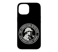 Sherlock Holmes Consulting Detective 221B Baker Street Badge Case for iPhone 15