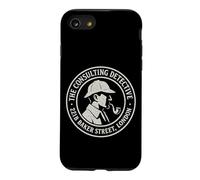 Sherlock Holmes Consulting Detective 221B Baker Street Badge Case for iPhone SE (2020) / 7/8