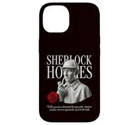 Sherlock Holmes Detective Bust Rose Vintage Design Case for iPhone 14