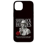 Sherlock Holmes Detective Bust Rose Vintage Design Case for iPhone 14 Plus