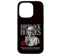 Sherlock Holmes Detective Bust Rose Vintage Design Case for iPhone 14 Pro