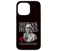 Sherlock Holmes Detective Bust Rose Vintage Design Case for iPhone 14 Pro Max