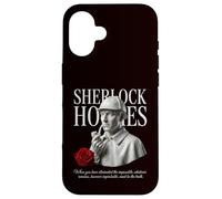Sherlock Holmes Detective Bust Rose Vintage Design Case for iPhone 16
