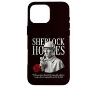 Sherlock Holmes Detective Bust Rose Vintage Design Case for iPhone 16 Pro Max