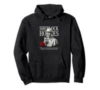 Sherlock Holmes Detective Bust Rose Vintage Design Pullover Hoodie