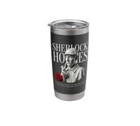Sherlock Holmes Detective Bust Rose Vintage Design Stainless Steel Insulated Tumbler