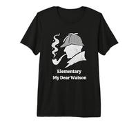 Sherlock Holmes - Elementary My Dear Watson Detective Quote Premium T-Shirt