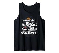 Sherlock Holmes Gifts Sherlock Holmes Detective Mystery Tank Top