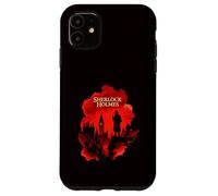 Sherlock Holmes London Silhouette Detective Art Design Case for iPhone 11