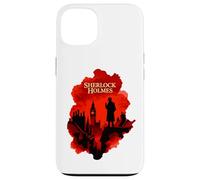 Sherlock Holmes London Silhouette Detective Art Design Case for iPhone 13