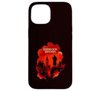 Sherlock Holmes London Silhouette Detective Art Design Case for iPhone 15