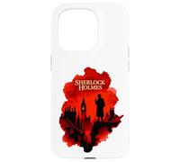 Sherlock Holmes London Silhouette Detective Art Design Case for iPhone 15 Pro