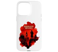 Sherlock Holmes London Silhouette Detective Art Design Case for iPhone 15 Pro Max