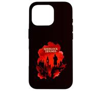 Sherlock Holmes London Silhouette Detective Art Design Case for iPhone 16 Pro