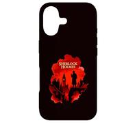 Sherlock Holmes London Silhouette Detective Art Design Case for iPhone 17
