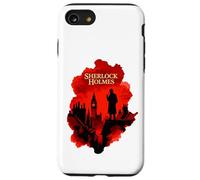 Sherlock Holmes London Silhouette Detective Art Design Case for iPhone SE (2020) / 7/8