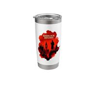 Sherlock Holmes London Silhouette Detective Art Design Stainless Steel Insulated Tumbler