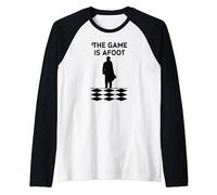 Sherlock Holmes Quotes 221B Baker St. British Detective Raglan Baseball Tee